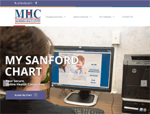 Tablet Screenshot of mahnomenhealthcenter.com